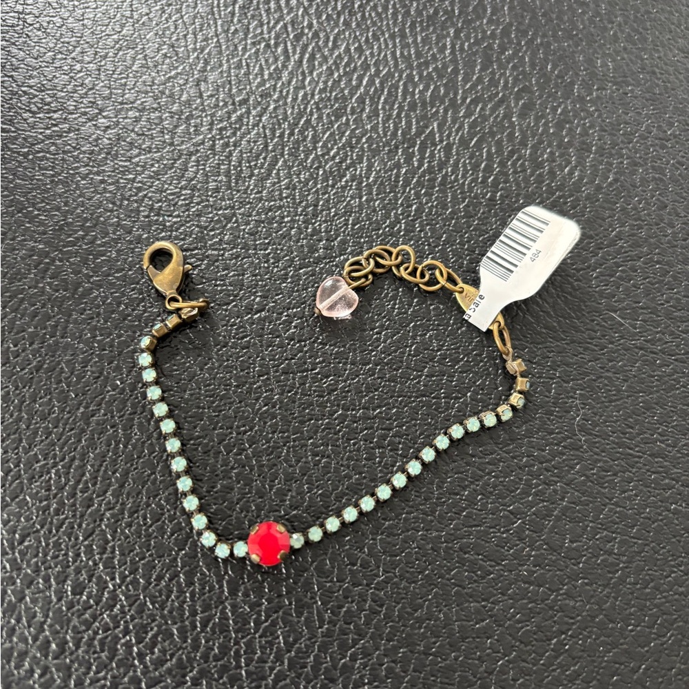 Sabika Pacific Opal/Opaque Red Tiara Bracelet